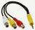 30067458 CABLE STEREO TO RCA 15CM R/Y/W ROHS