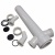 101013 LEFOLYÓCSŐ 2 CSATLAKOZÁSSAL FEHÉR 1  X40MM 250MM HOSSZ