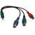 30067459 CABLE STEREO TO RCA 15CM R/B/G ROHS