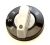 407145060 Drehknopf Ofen Schwarz/Grau