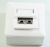 241014 CAT6 FALI ALJAT, 2 X RJ45 .FEHÉR