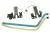 5H50N67846 Scharnier C 80X7 mit Antenne rechts+links silber