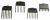 9133463667 C00915400 Kammaufsatz (1/8 3mm, 1/4 6mm, 3/8 9mm, 1/2 12mm)
