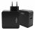 1001-0096 GaN Ladegerät 65W 1x USB-C, 1x USB-A, PD, QC
