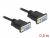 87788 SERIELL KABEL RS-232 D-SUB 9 BUCHSE ZU BUCHSE NULLMODEM MIT SCHMALEM STECKERGEHÄUSE - CTS / RTS AUTO CONTROL - 0,5 M